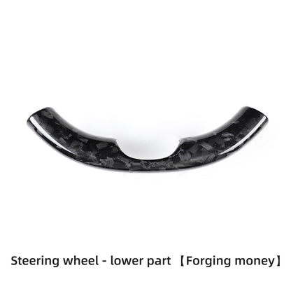 For Tesla Model3 Model Y 2021-2023 Car Steering Wheel Cover Carbon Fiber Steering Wheel Patch Modification Accessories