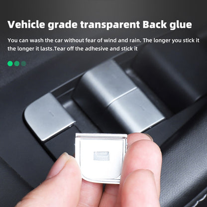 For Tesla Model3 ModelY 2017-2023 Window Lifting Button Decoration Patch Interior Accessories Car Window Switch Button Sticker
