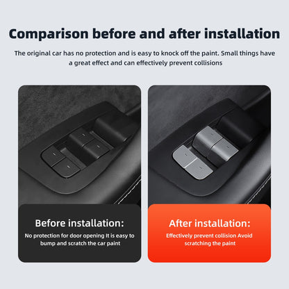 For Tesla Model3 ModelY 2017-2023 Window Lifting Button Decoration Patch Interior Accessories Car Window Switch Button Sticker