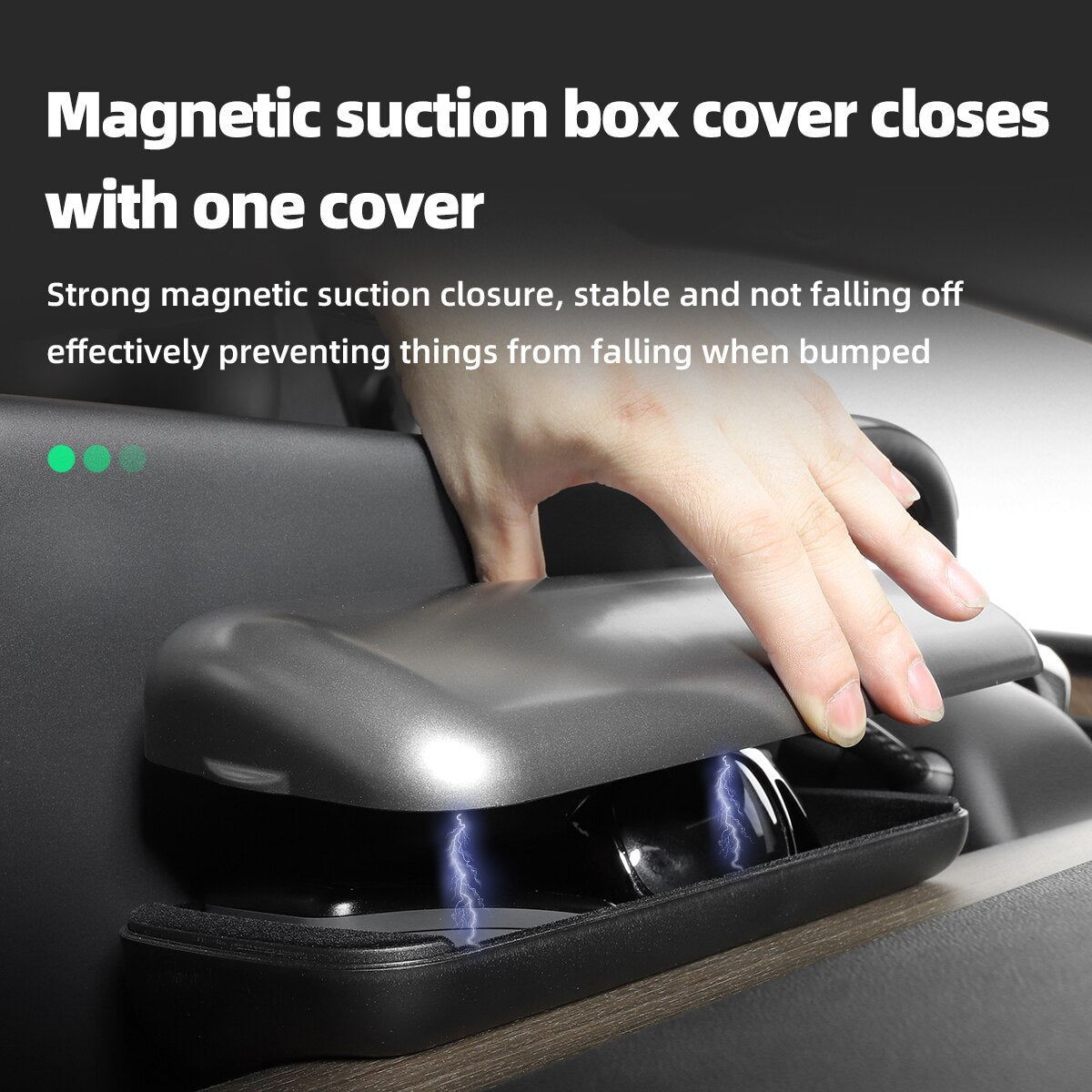 For Tesla Model3 ModelY 2021-2023 Car Modification Accessories ABS Glasses HolderStorage Box Dashboard Sunglasses Case Organizer