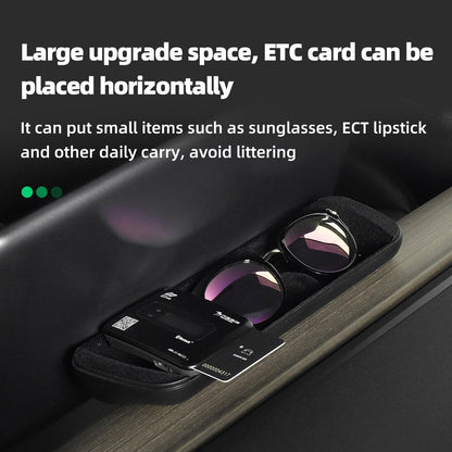 For Tesla Model3 ModelY 2021-2023 Car Modification Accessories ABS Glasses HolderStorage Box Dashboard Sunglasses Case Organizer