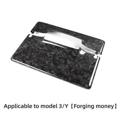 Forged Carbon Fiber Patch For Tesla Model 3 2021-2023 Steering Wheel Central Control Car Door Window Button Column Shift model3