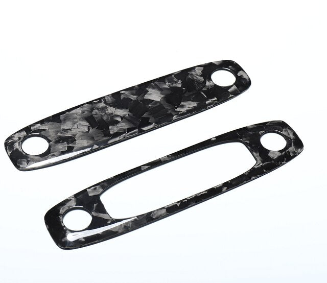 Forged Carbon Fiber Patch For Tesla Model 3 2021-2023 Steering Wheel Central Control Car Door Window Button Column Shift model3