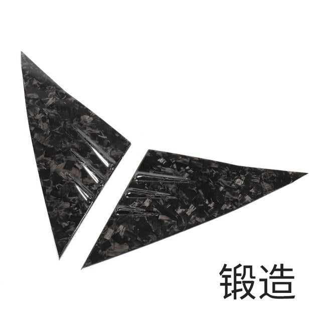 Forged Carbon Fiber Patch For Tesla Model 3 2021-2023 Steering Wheel Central Control Car Door Window Button Column Shift model3