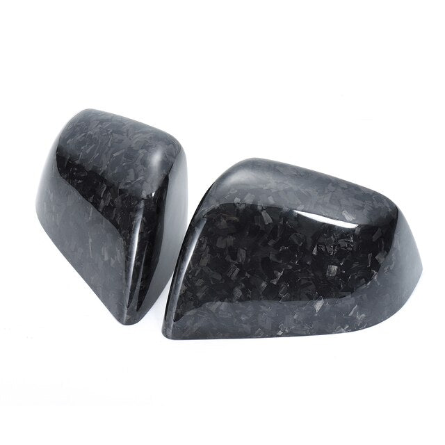 Forged Carbon Fiber Patch For Tesla Model Y 2021-2023 Car Steering Wheel Central Control Car Door Window Button Column Shift