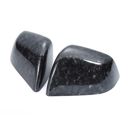 Forged Carbon Fiber Patch For Tesla Model Y 2021-2023 Car Steering Wheel Central Control Car Door Window Button Column Shift