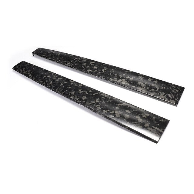 Forged Carbon Fiber Patch For Tesla Model Y 2021-2023 Car Steering Wheel Central Control Car Door Window Button Column Shift