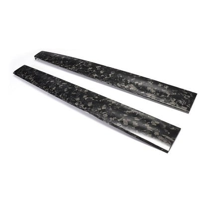 Forged Carbon Fiber Patch For Tesla Model Y 2021-2023 Car Steering Wheel Central Control Car Door Window Button Column Shift