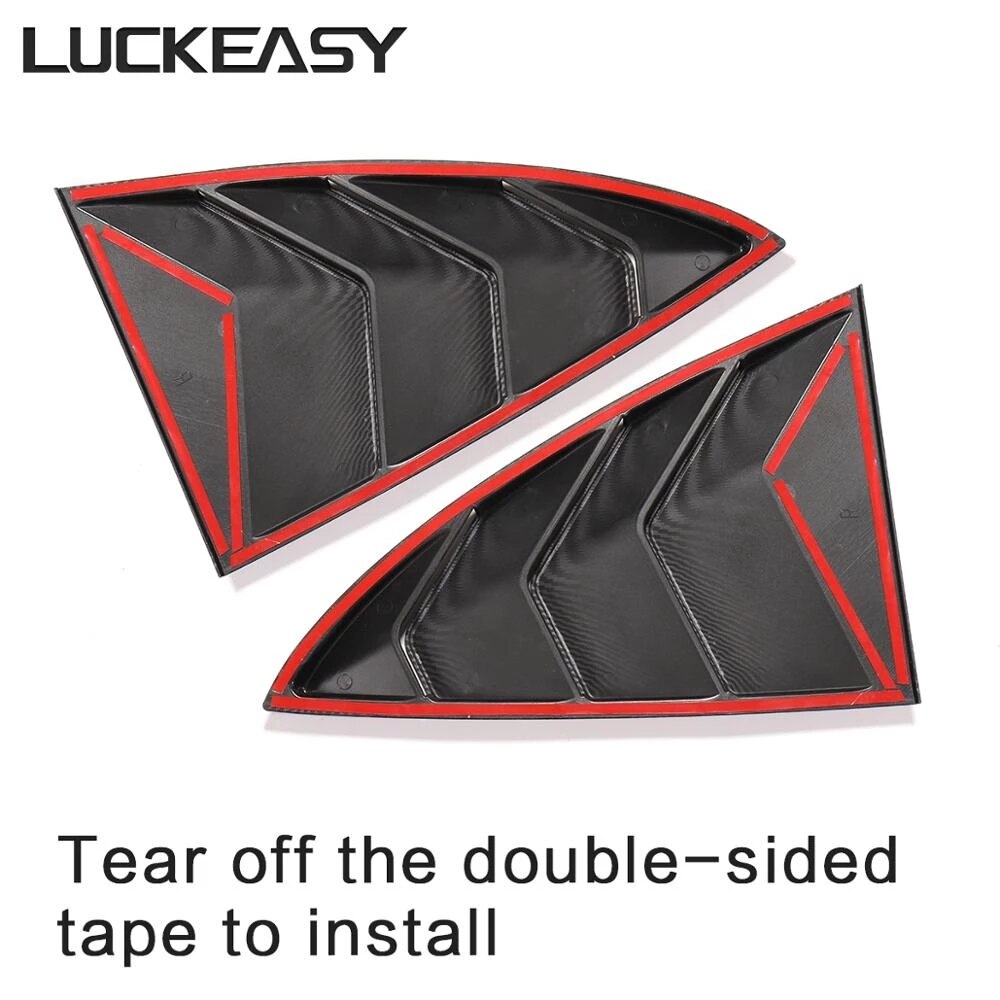 LUCKEASY Car Blinds Triangular Window For Tesla Model 3 Model3 2023 Modified Rear Door Shutter Decoration Exterior Accessories