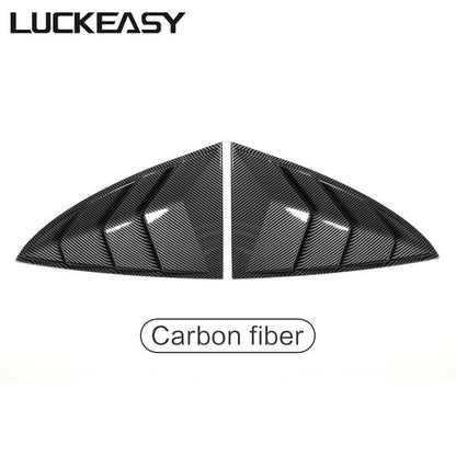 LUCKEASY Car Blinds Triangular Window For Tesla Model 3 Model3 2023 Modified Rear Door Shutter Decoration Exterior Accessories