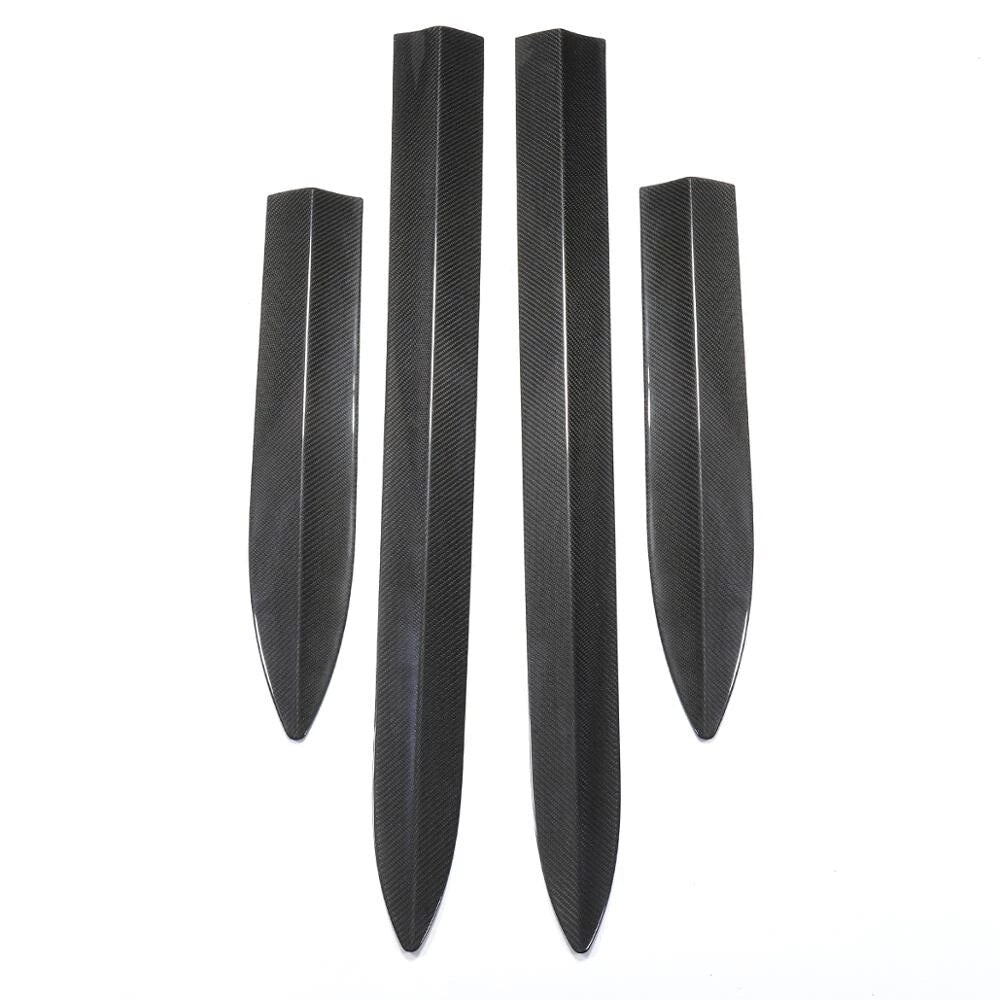 LUCKEASY Car Carbon Fiber Body Modified Decorative Strip For Tesla Model 3 Car Carbon Fiber Door Trim Model3 2017-2023 4pcs/Set
