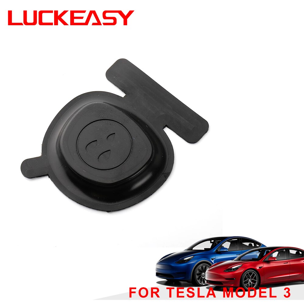 LUCKEASY Car Charging Port Protection Cover For Tesla Model 3 Model3 2023 Charging Port Dust Plug WHITE/BLACK