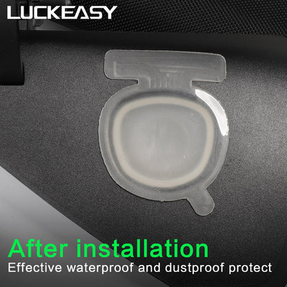 LUCKEASY Car Charging Port Protection Cover For Tesla Model 3 Model3 2023 Charging Port Dust Plug WHITE/BLACK