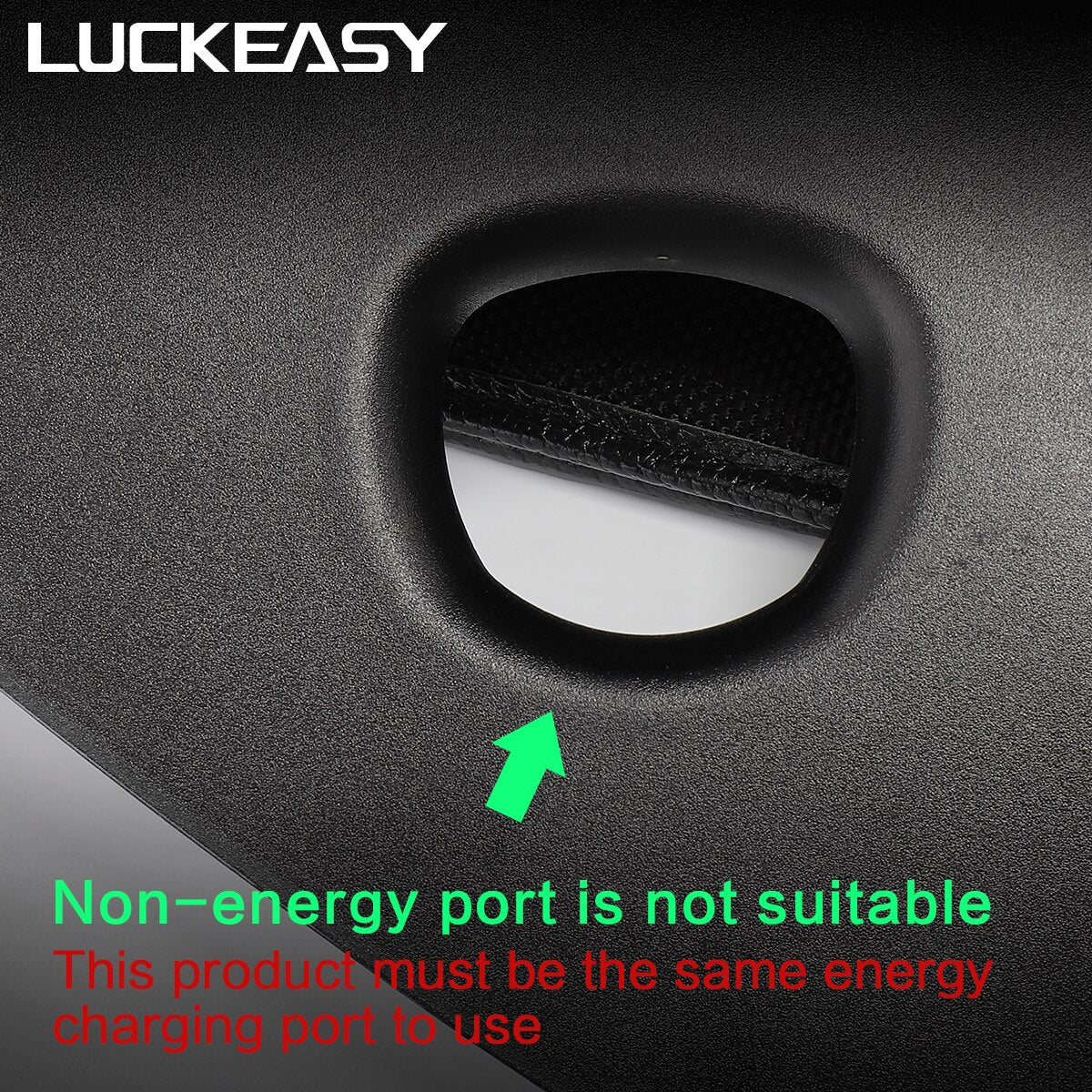 LUCKEASY Car Charging Port Protection Cover For Tesla Model 3 Model3 2023 Charging Port Dust Plug WHITE/BLACK