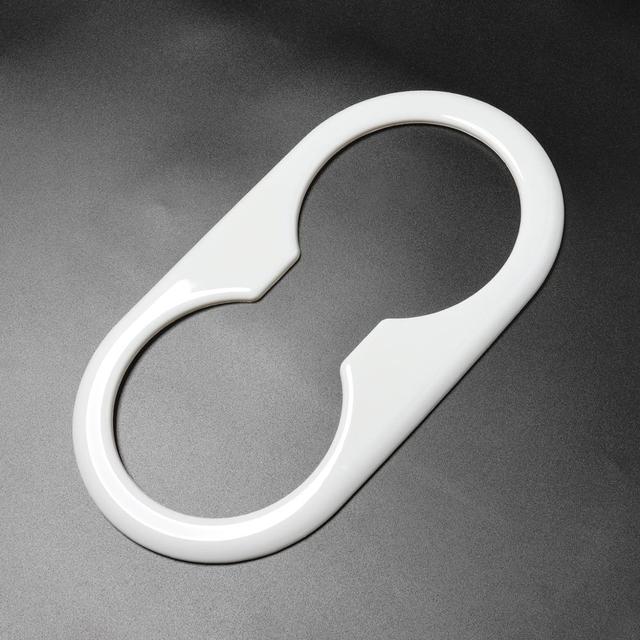 LUCKEASY For Tesla Model 3 2017-2020 Car Accessories ABS Decorate Cover Car ABS Rear Seat Cup Slot Decorative Patch