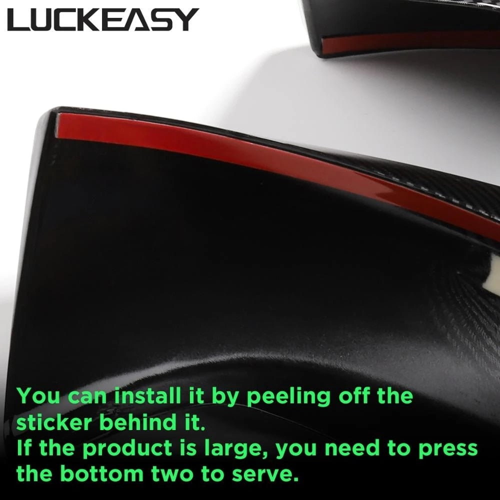 LUCKEASY For Tesla Model 3 2023 Exterior Modification Exterior Front Chassis Protection Car Head Chassis Decoration Accessories