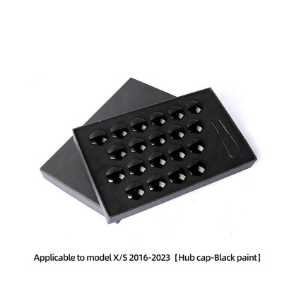LUCKEASY For Tesla Model 3 Model X Model S 2017-2023 Wheel Hub Screw Cover Kit Car Accessories Wheel Nut Caps 20Pcs/Set