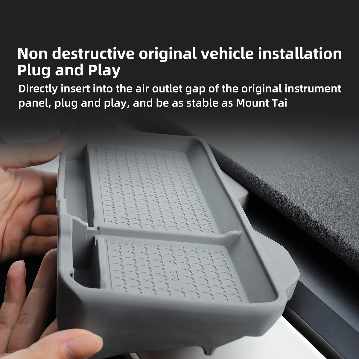LUCKEASY For Tesla Model 3 Y 2021-2023 Car Multifunctional Dashboard Anti-Slip Pad Interior Accessories Small Item Storage Mat