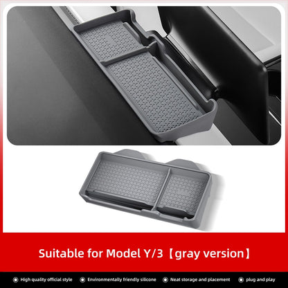 LUCKEASY For Tesla Model 3 Y 2021-2023 Car Multifunctional Dashboard Anti-Slip Pad Interior Accessories Small Item Storage Mat