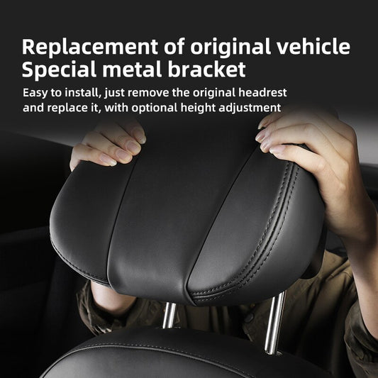 LUCKEASY For Tesla Model 3 Y 2022-2023 Head Neck Rest Support Car Seat Adjustable Pillow Replacement Headrest Car Accessories