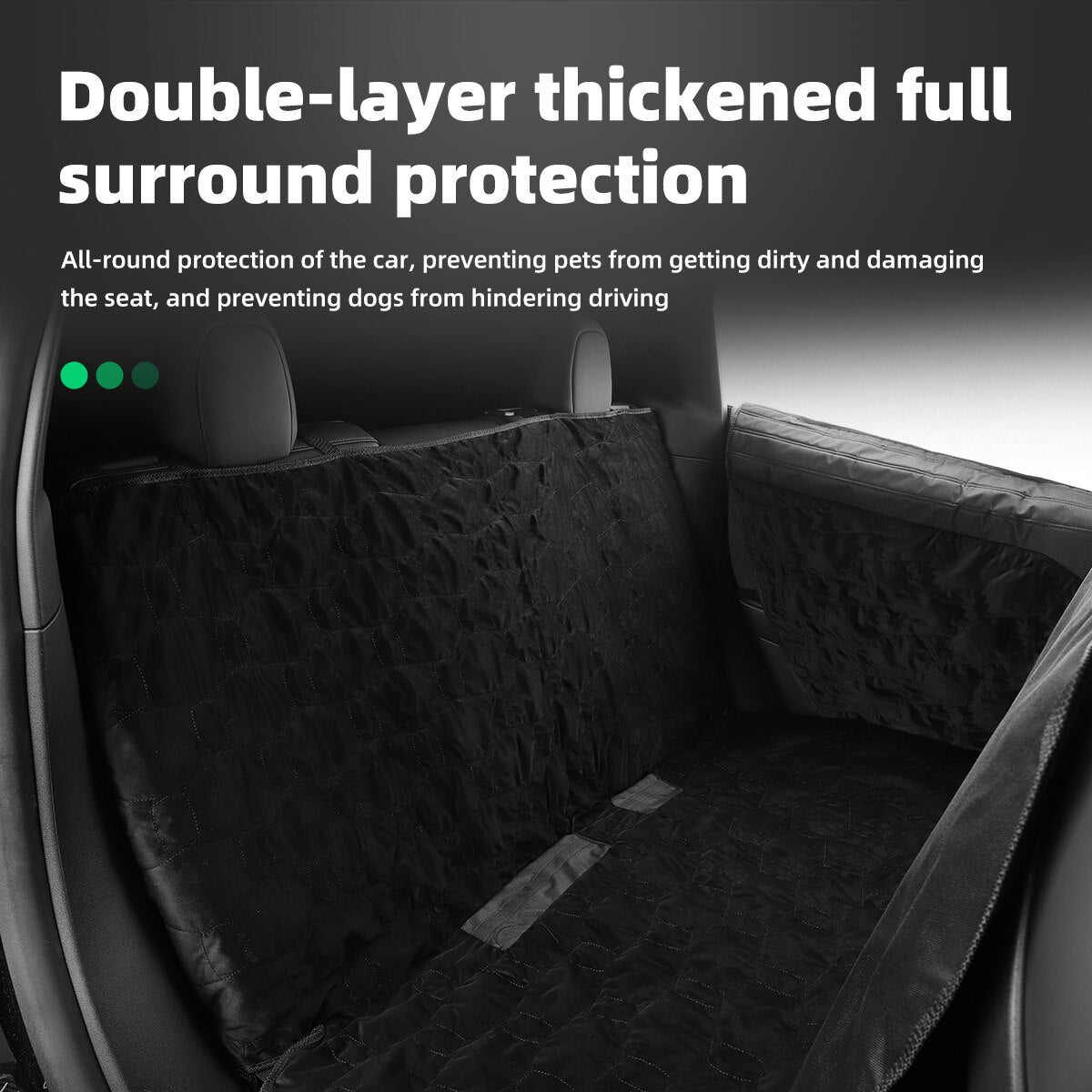 LUCKEASY For Tesla Model 3 Y S 2017-2023 Car Accessories Thickened All-inclusive Pet Pad Rear Seat Protection Cushion Pet Mat