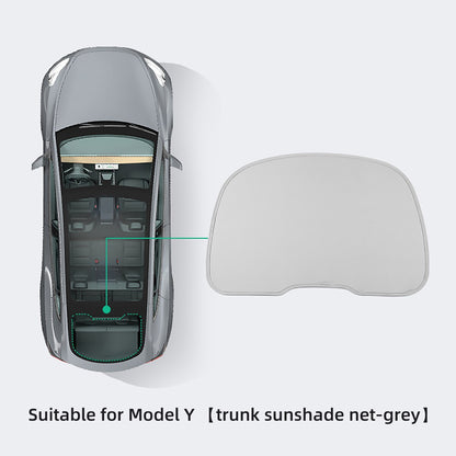 For Tesla Model Y 2020-2023 Automotive Interior Shade Net Split 2 Tablets Anti-collapse Skylight Sunshade Net Protector