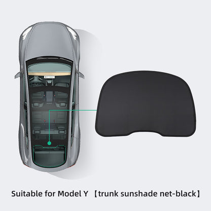 For Tesla Model Y 2020-2023 Automotive Interior Shade Net Split 2 Tablets Anti-collapse Skylight Sunshade Net Protector