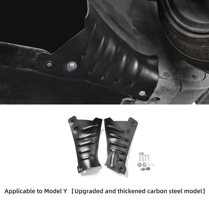 LUCKEASY For Tesla Model3 ModelY Car Carbon Steel Chassis Protection Cover Chassis Coolant Pipe Guard Modification Accessories