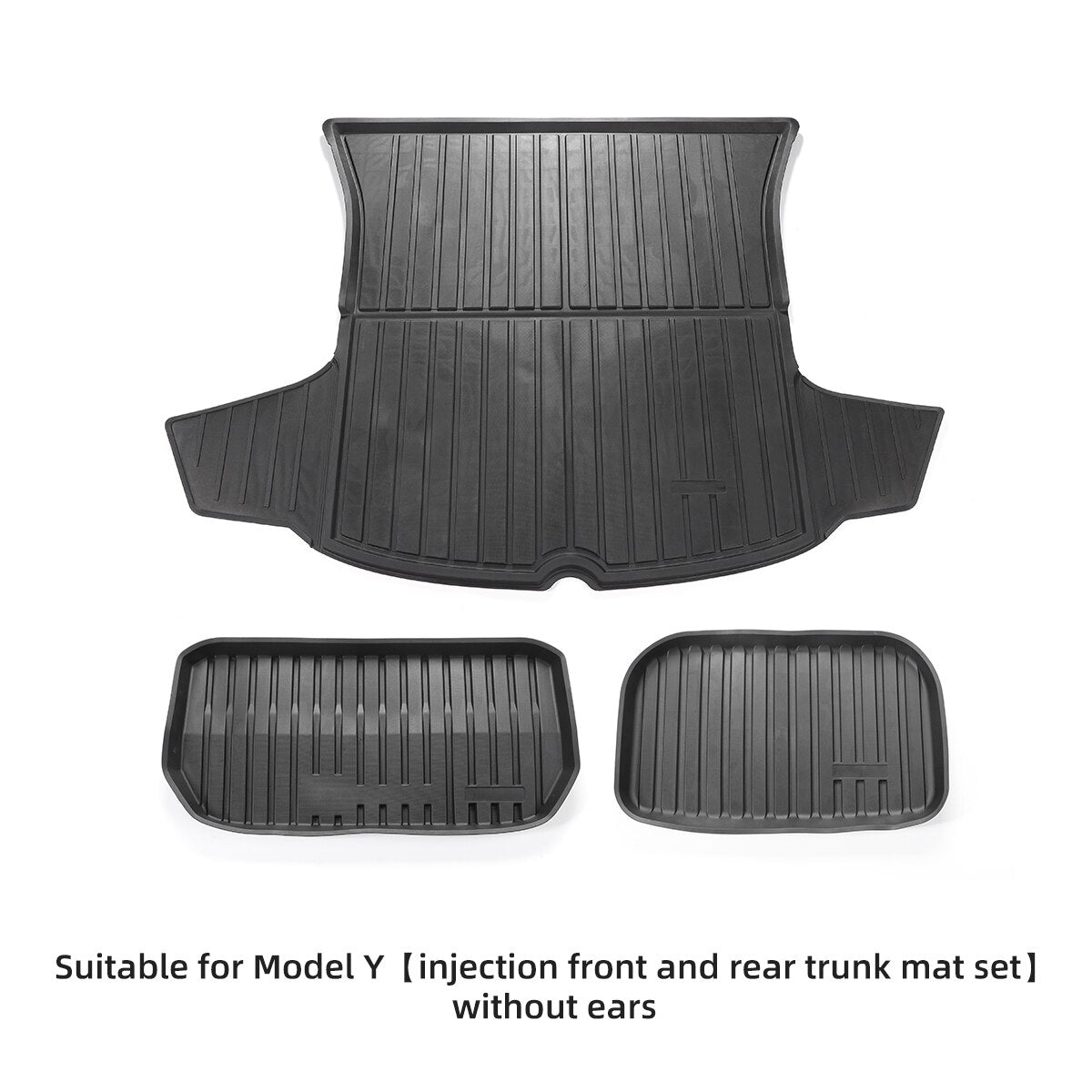 LUCKEASY Front And Rear Trunk Mats Auto Accessories For Tesla Model 3 Model Y 2021-2023 TPE Non-Slip Easy Clean Storage Mat