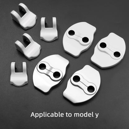 LUCKEASY model3 Car Door Lock Protective Cover For Tesla Model 3 Model Y 2017-2023 ABS Carbon Fiber Door Lock Protective Cover