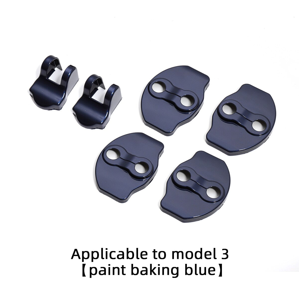 LUCKEASY model3 Car Door Lock Protective Cover For Tesla Model 3 Model Y 2017-2023 ABS Carbon Fiber Door Lock Protective Cover
