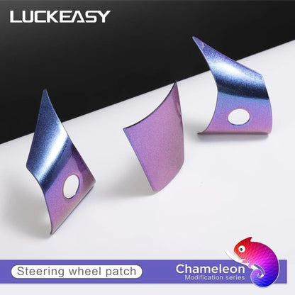 Steering Wheel Decorate Patch For Tesla Model 3 Model Y 2017-2023 Interior Accessories Starry Sky Chameleon Series Model3
